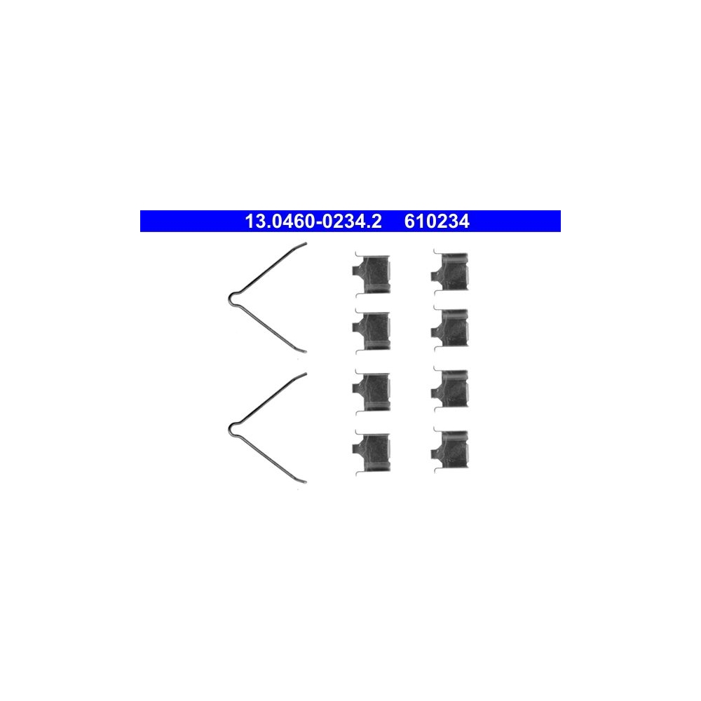 Zubehörsatz, Scheibenbremsbelag ATE 13.0460-0234.2 für MAZDA, Hinterachse