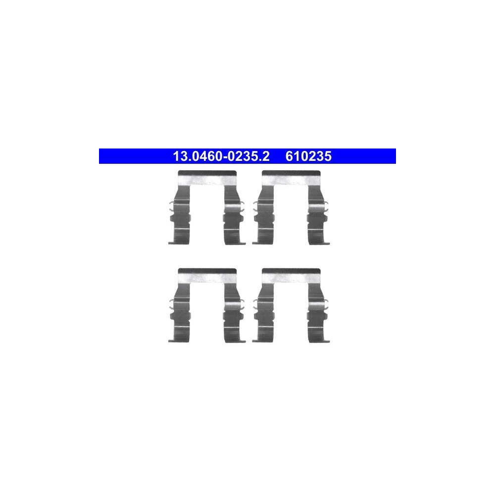 Zubehörsatz, Scheibenbremsbelag ATE 13.0460-0235.2 für MITSUBISHI, Vorderachse