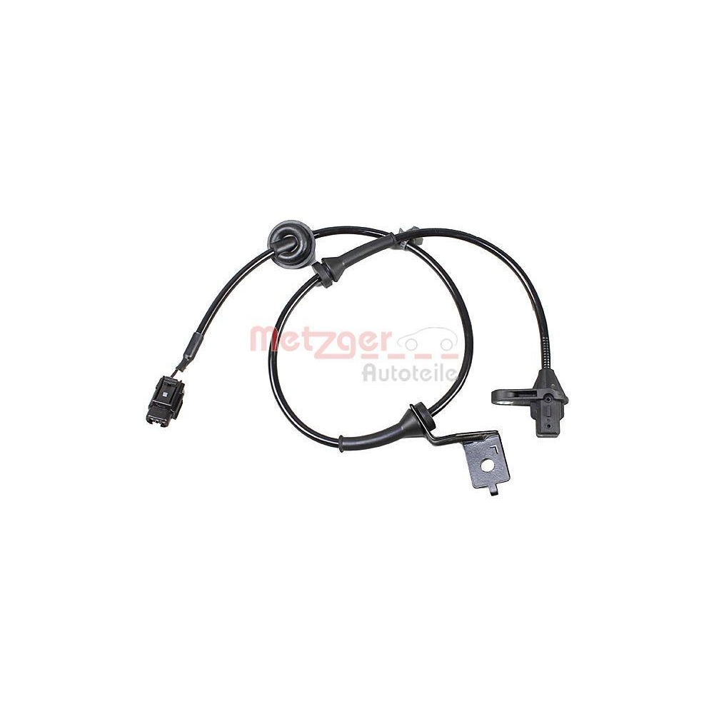 Sensor, Raddrehzahl METZGER 09001116 für NISSAN SUZUKI, Vorderachse links