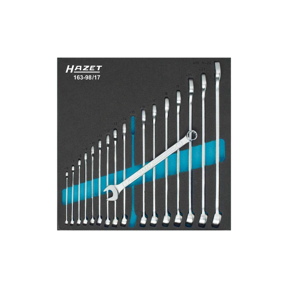 Ring-/Gabelschlüsselsatz HAZET 163-98/17 Safety-Insert-System