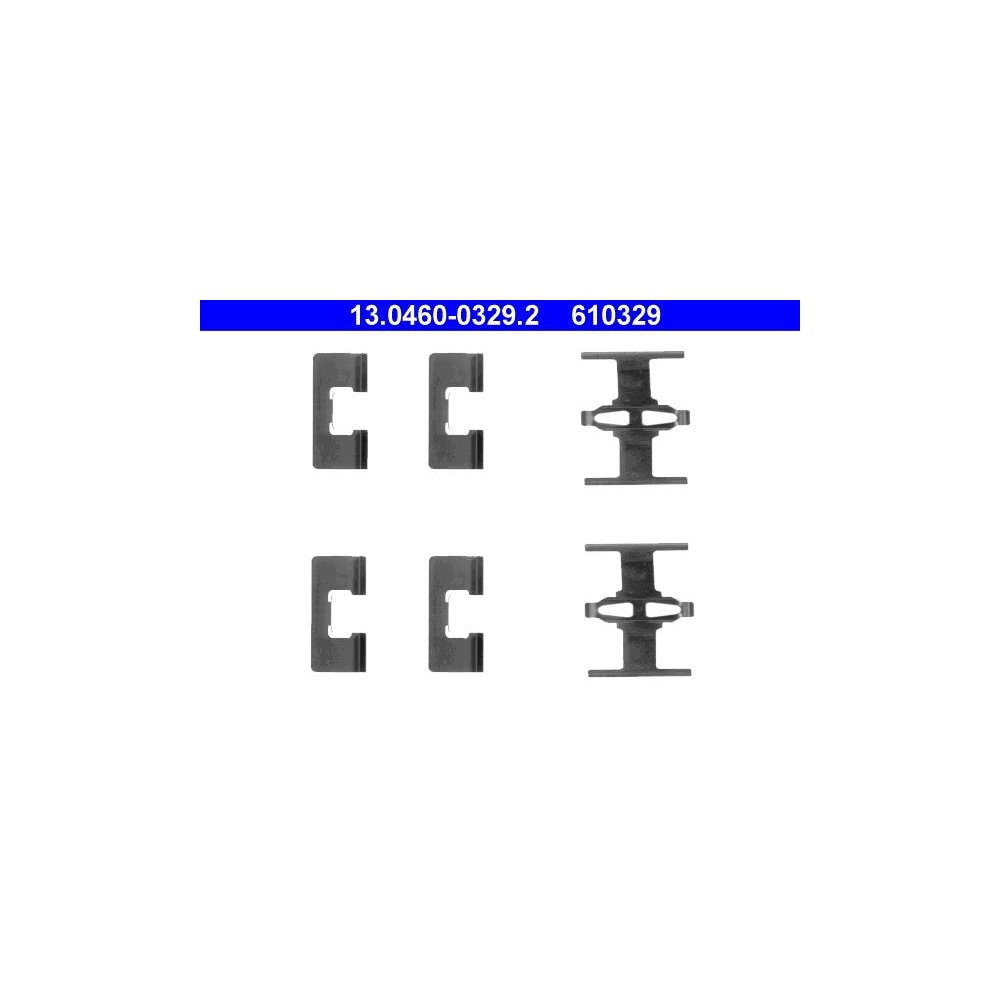 Zubehörsatz, Scheibenbremsbelag ATE 13.0460-0329.2 für HONDA, Hinterachse