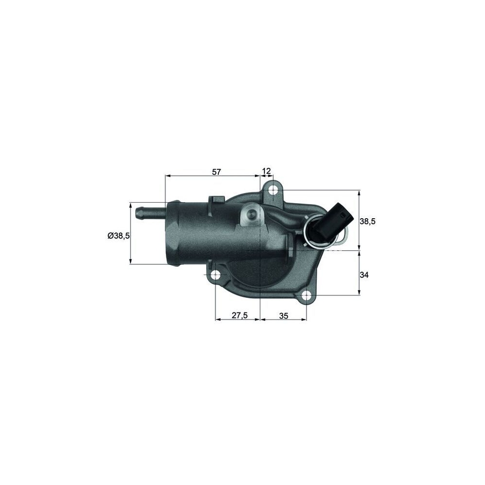 Thermostat, Kühlmittel MAHLE TI 31 92 für MERCEDES-BENZ