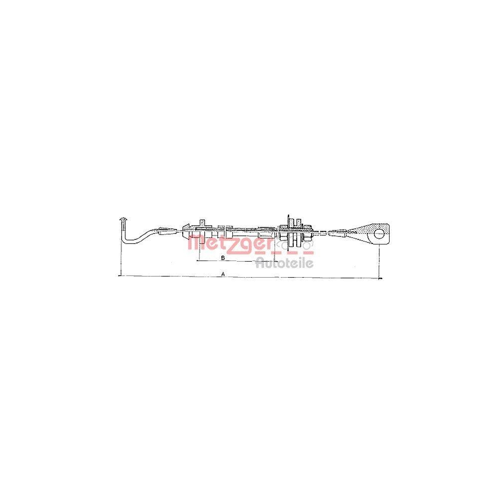 Gaszug METZGER 10.090 COFLE für VW