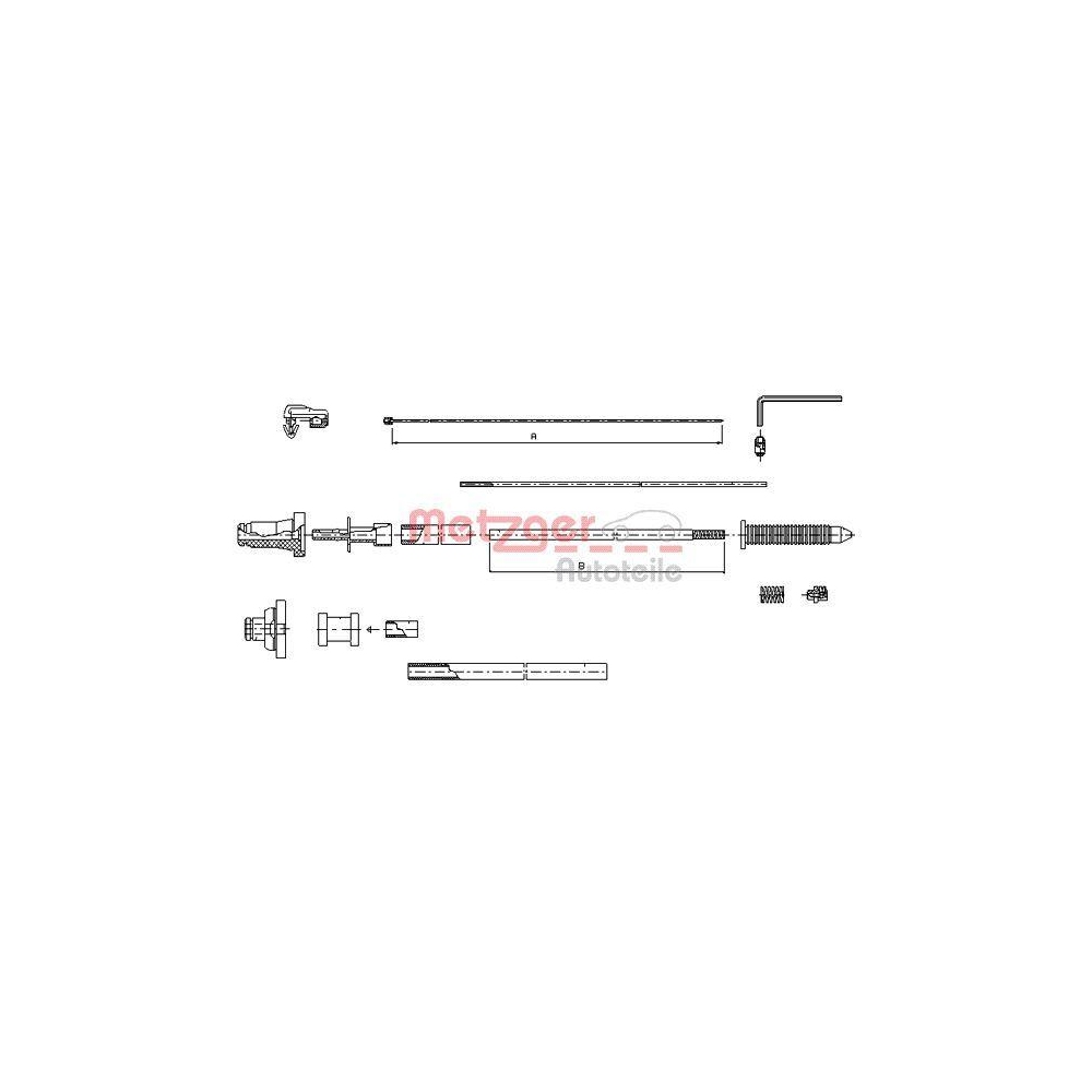Gaszug METZGER 10.1177 COFLE f&uuml;r PEUGEOT