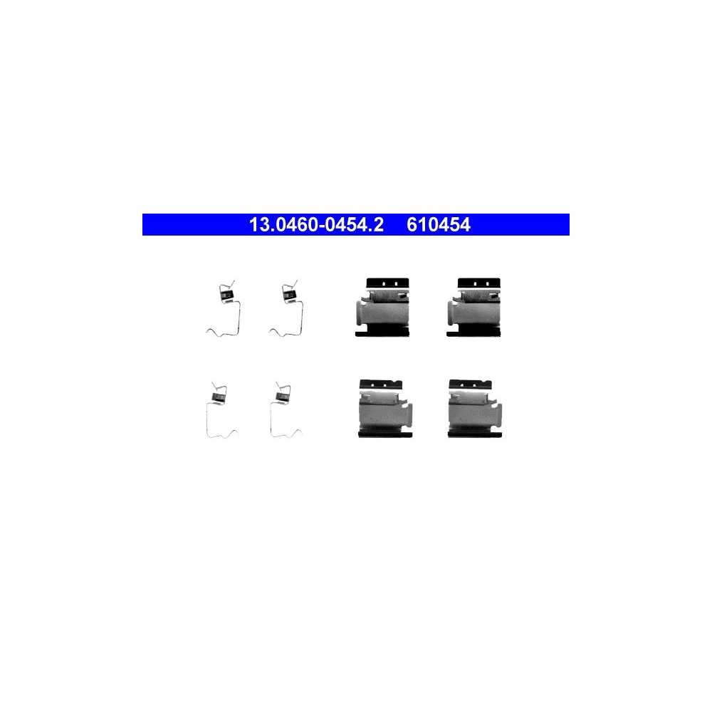 Zubehörsatz, Scheibenbremsbelag ATE 13.0460-0454.2 für, Vorderachse