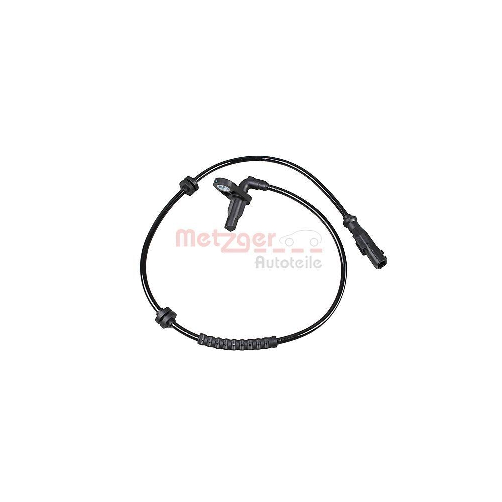 Sensor, Raddrehzahl METZGER 09001138 für RENAULT, Hinterachse links