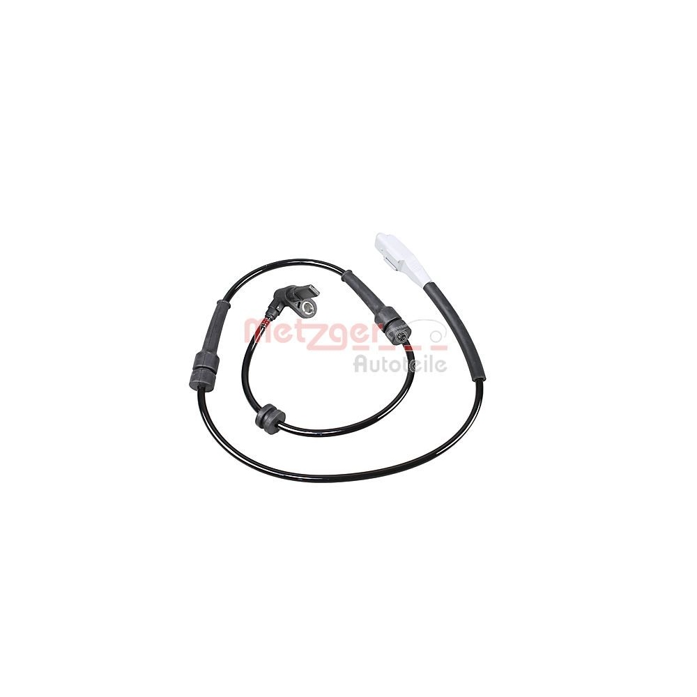 Sensor, Raddrehzahl METZGER 09001142 für FIAT CITROËN/PEUGEOT, Vorderachse links