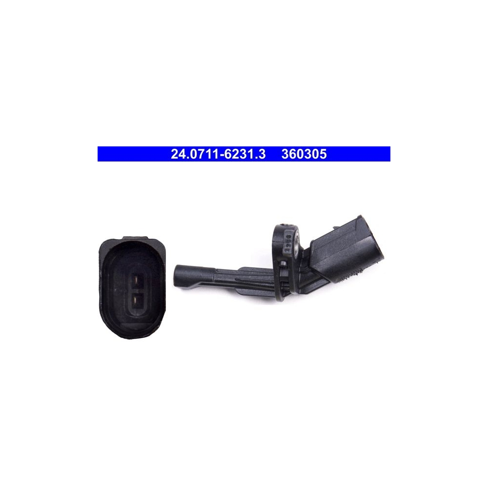 Sensor, Raddrehzahl ATE 24.0711-6231.3 für SEAT SKODA VAG, Hinterachse links