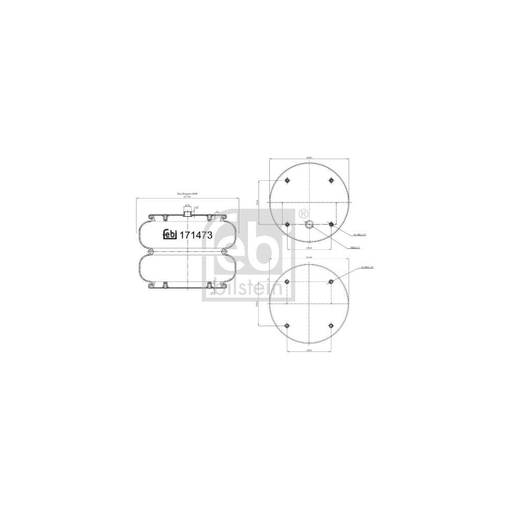 Febi Bilstein 1x 171473 Luftfederbalg