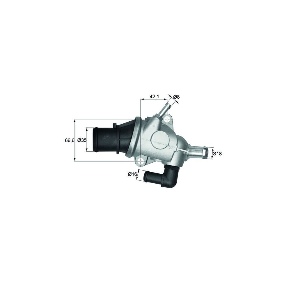 Thermostat, Kühlmittel MAHLE TI 125 88 für FIAT