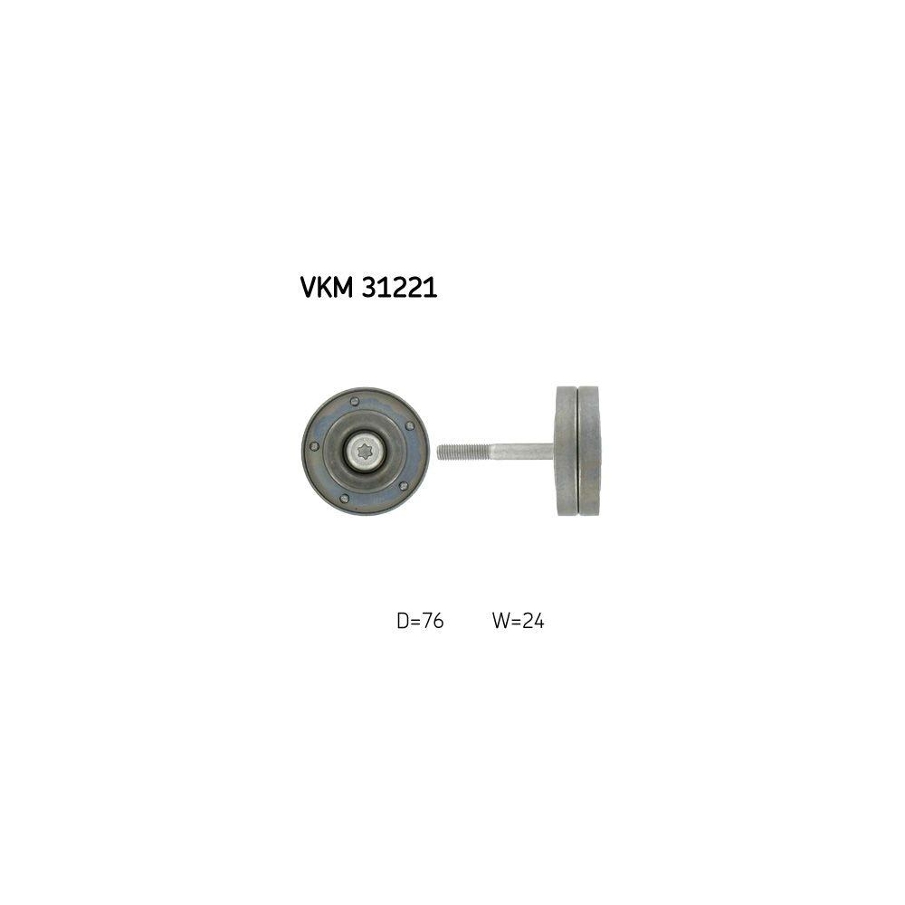 Umlenk-/Führungsrolle, Keilrippenriemen SKF VKM 31221 für AUDI SEAT SKODA VW