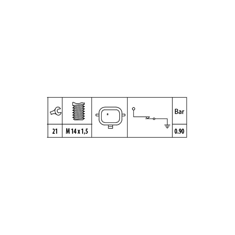 Öldruckschalter HELLA 6ZL 003 259-901 für RENAULT DACIA