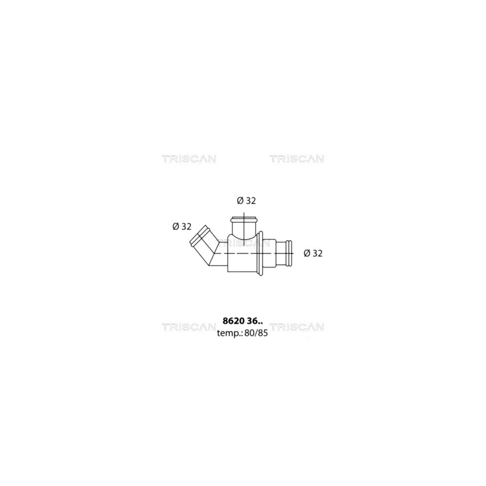 Thermostat, Kühlmittel TRISCAN 8620 3685 für BMW