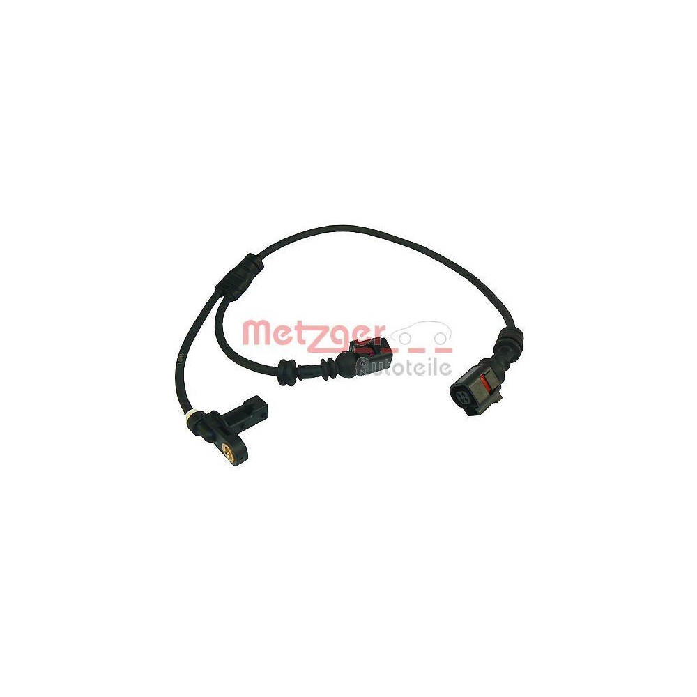 Sensor, Raddrehzahl METZGER 0900657 für FORD VAG BENTLEY, Vorderachse