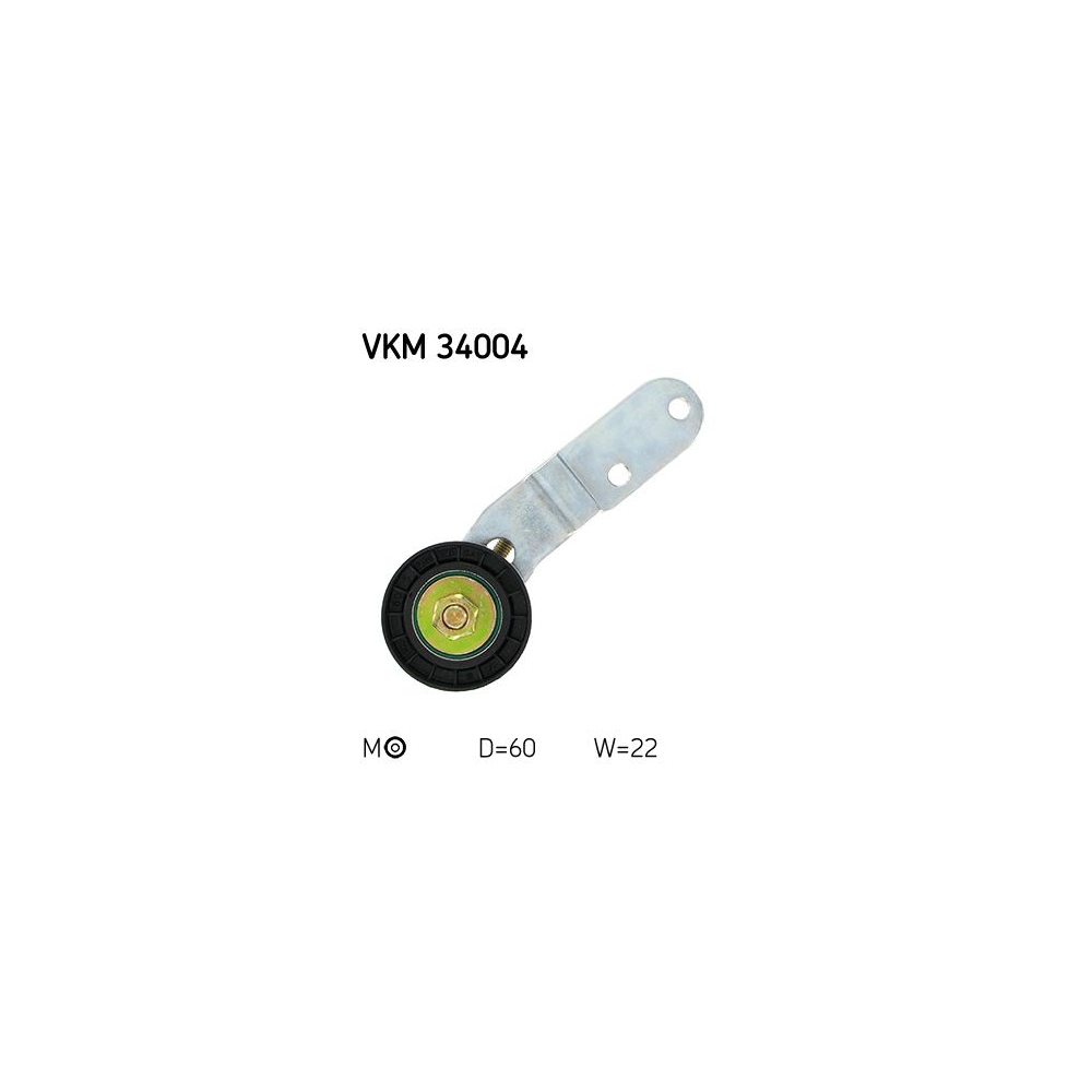 Spannrolle, Keilrippenriemen SKF VKM 34004 für FORD, links, mitte, oben