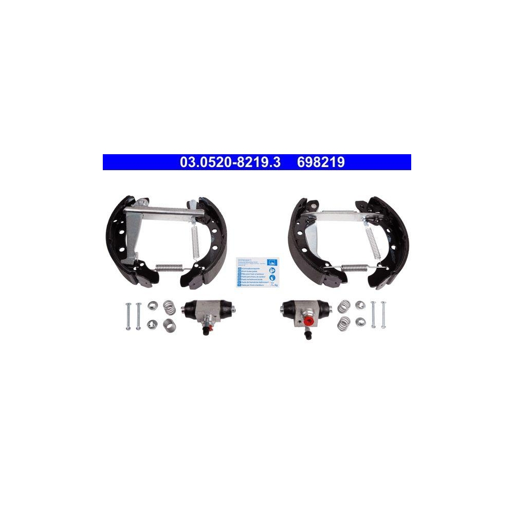 Bremsbackensatz ATE 03.0520-8219.3 Original ATE TopKit für, Hinterachse