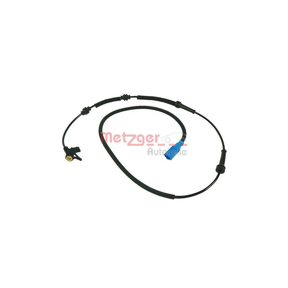 Sensor, Raddrehzahl METZGER 0900668 für CITROËN, Vorderachse