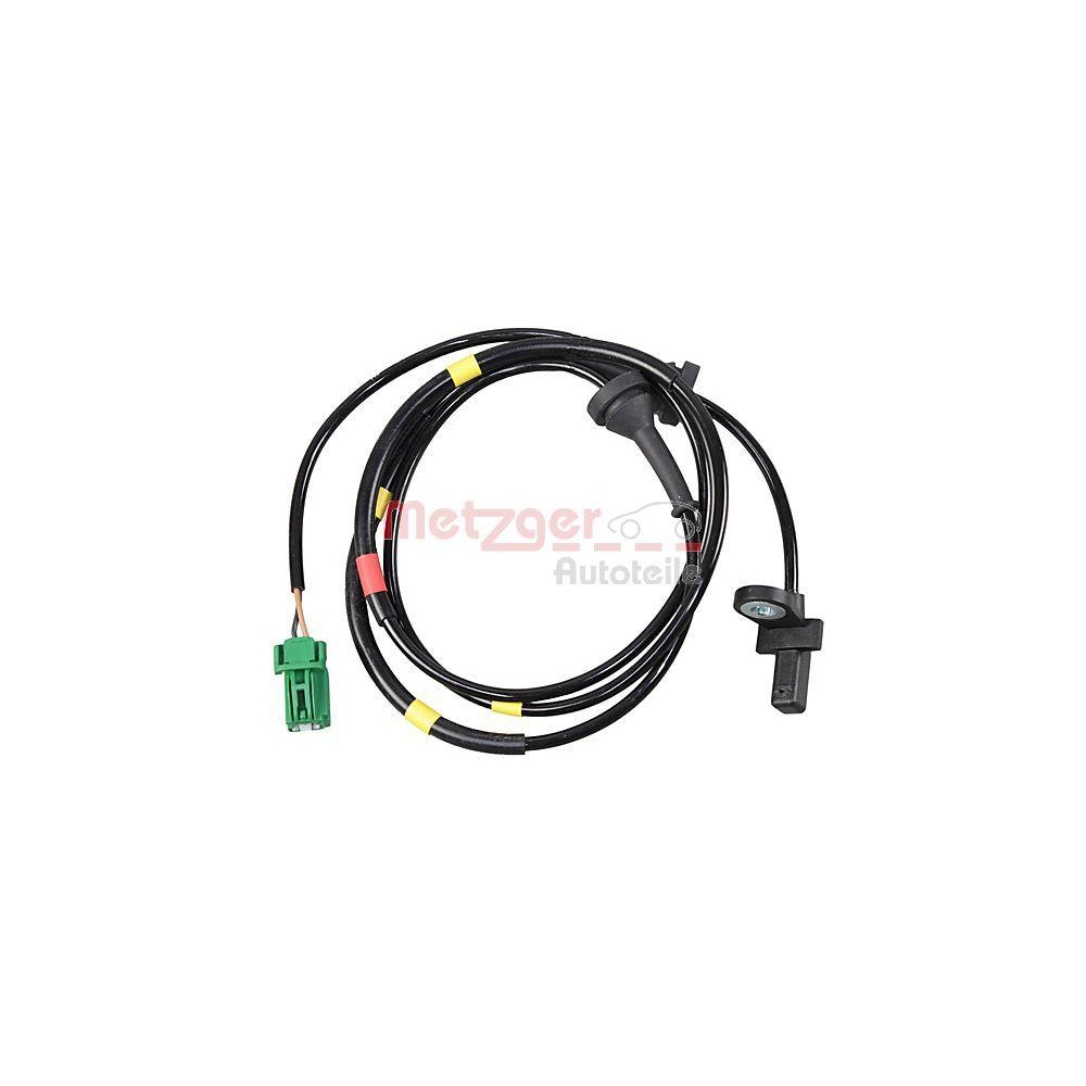 Sensor, Raddrehzahl METZGER 09001177 für VOLVO, Hinterachse