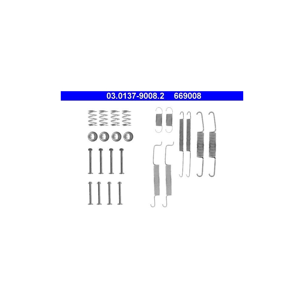 Zubehörsatz, Bremsbacken ATE 03.0137-9008.2 für SEAT VAG, Hinterachse