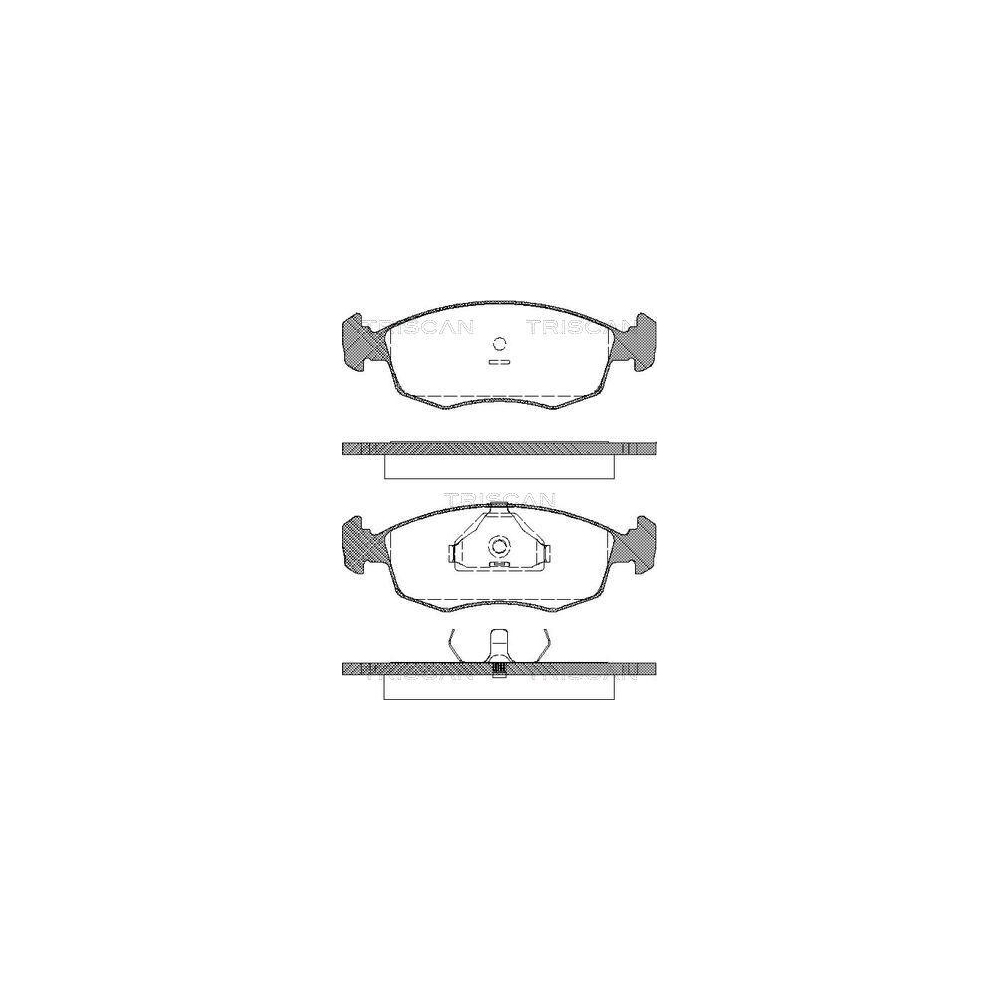 Bremsbelagsatz, Scheibenbremse TRISCAN 8110 16868 für FORD, Vorderachse