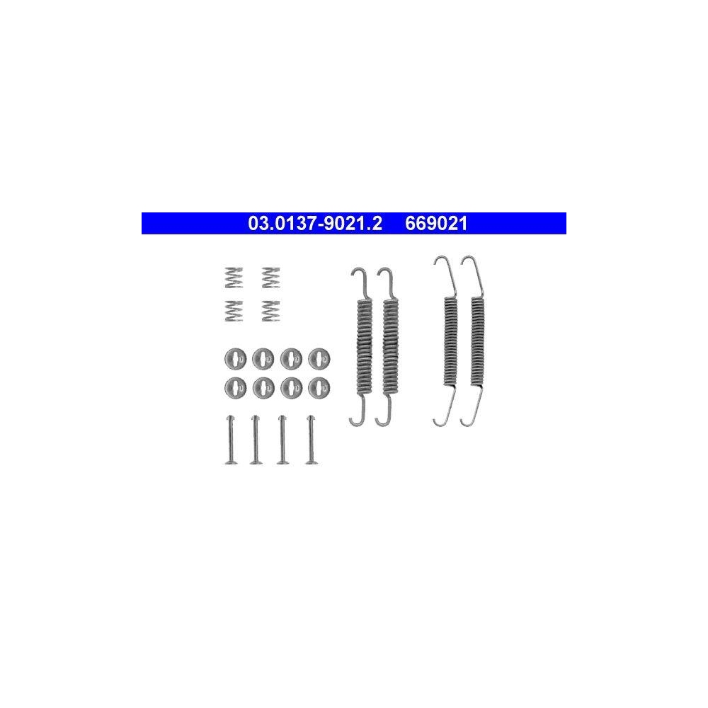 Zubehörsatz, Bremsbacken ATE 03.0137-9021.2 für, Hinterachse, Vorderachse