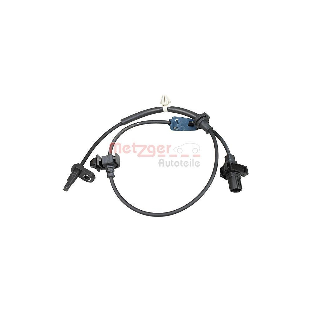 Sensor, Raddrehzahl METZGER 09001181 für HONDA, Vorderachse rechts