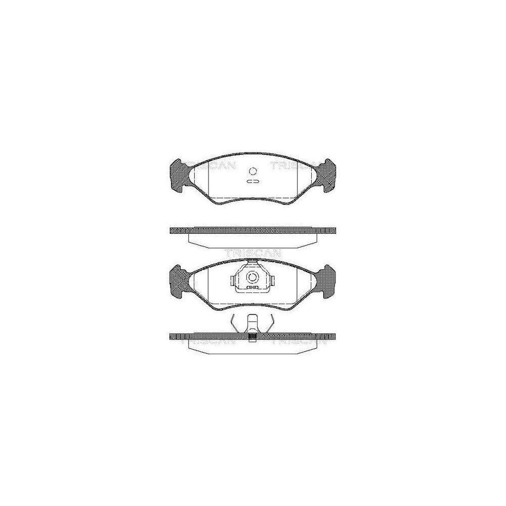 Bremsbelagsatz, Scheibenbremse TRISCAN 8110 16918 für FORD, Vorderachse
