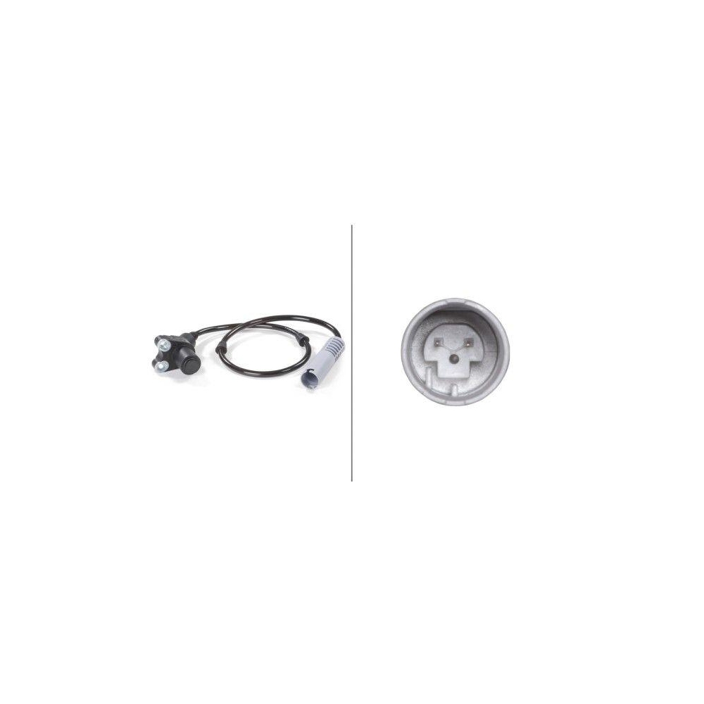 Sensor, Raddrehzahl HELLA 6PU 010 039-501 für BMW, Hinterachse, links, rechts