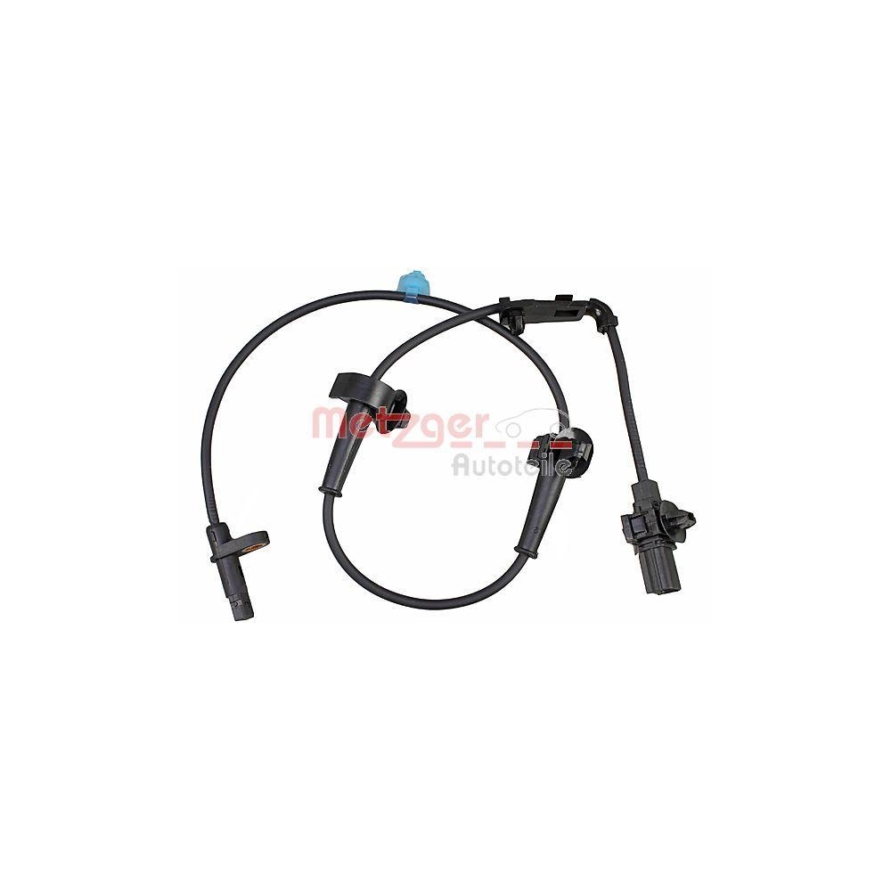 Sensor, Raddrehzahl METZGER 09001185 für HONDA, Vorderachse rechts