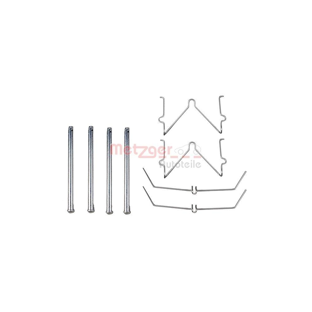 Zubehörsatz, Scheibenbremsbelag METZGER 109-1129 für TOYOTA VW, Vorderachse