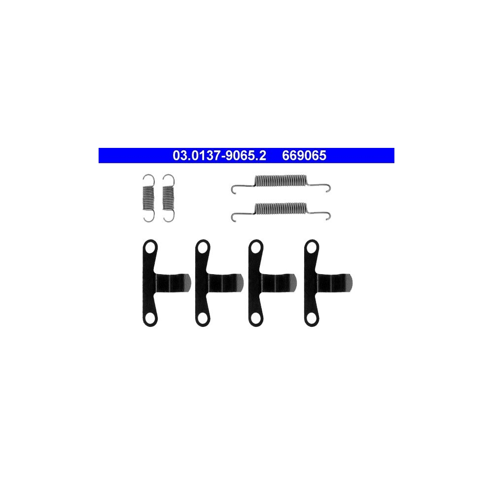 Zubehörsatz, Feststellbremsbacken ATE 03.0137-9065.2 für, Hinterachse