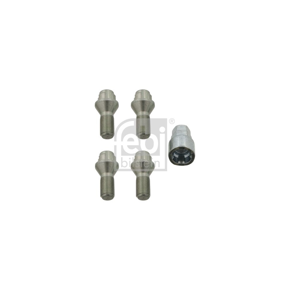 Febi Bilstein 27054 1 Satz Radschrauben abschließbar M14 x 1,5x25 SW17 / 19mm Kegelbund