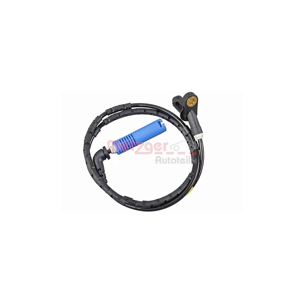 Sensor, Raddrehzahl METZGER 09001190 für BMW, Hinterachse