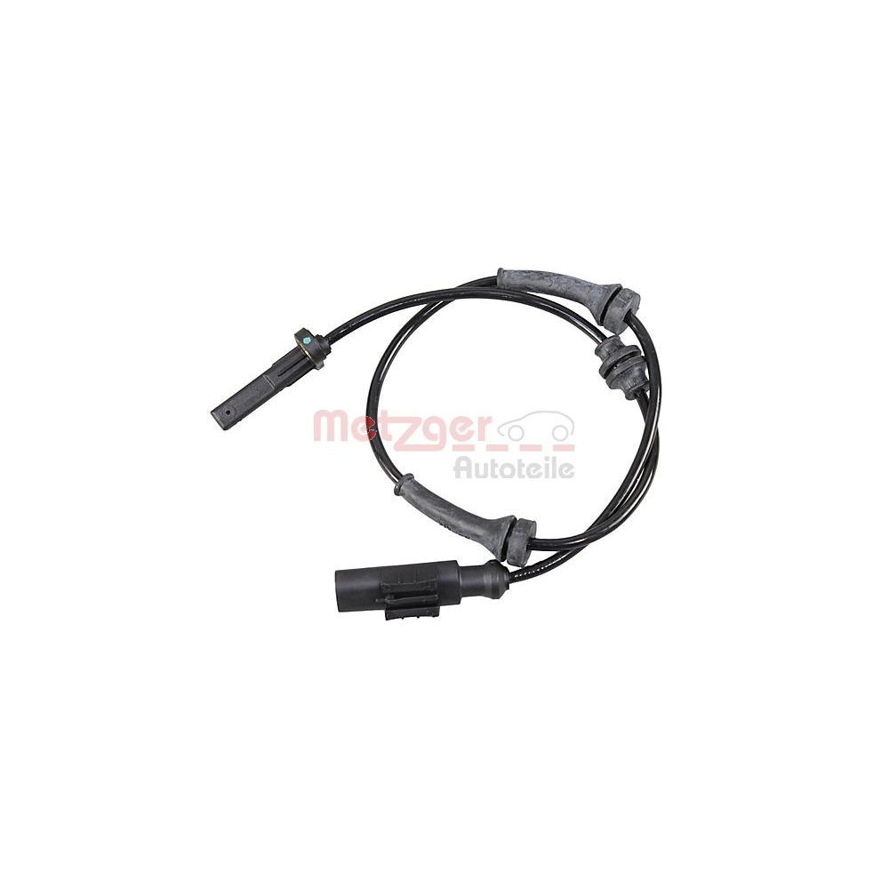 Sensor, Raddrehzahl METZGER 09001191 für FIAT, Hinterachse