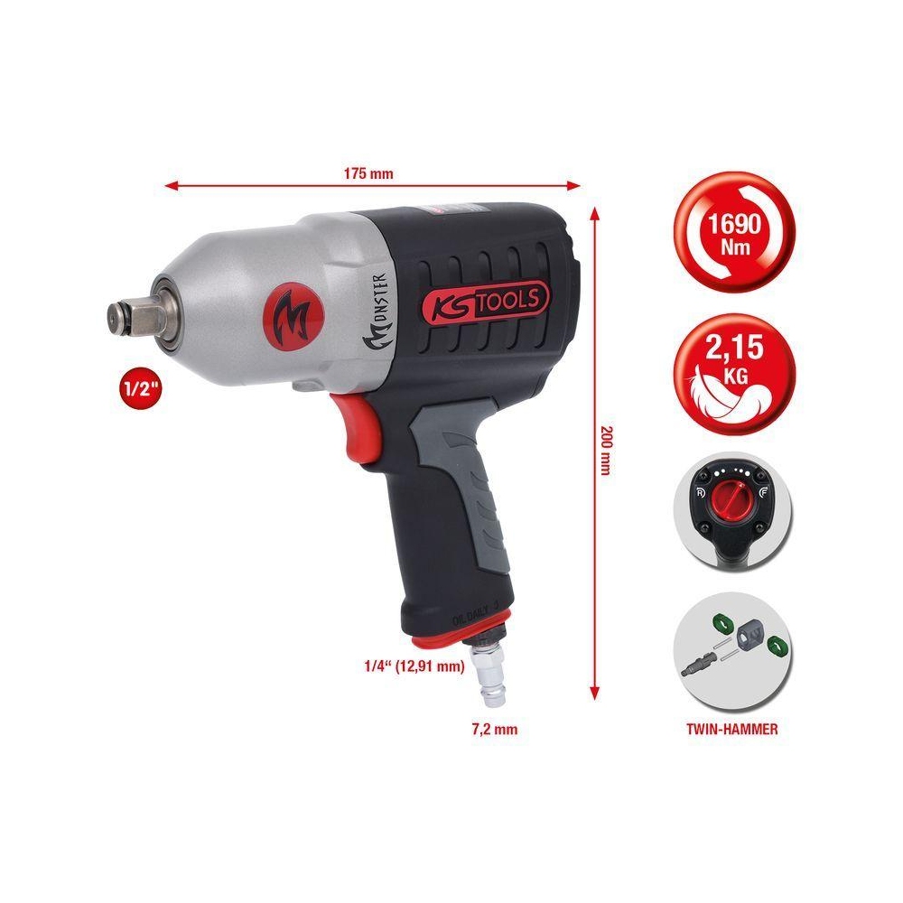 Schlagschrauber (Druckluft) KS TOOLS 515.1210