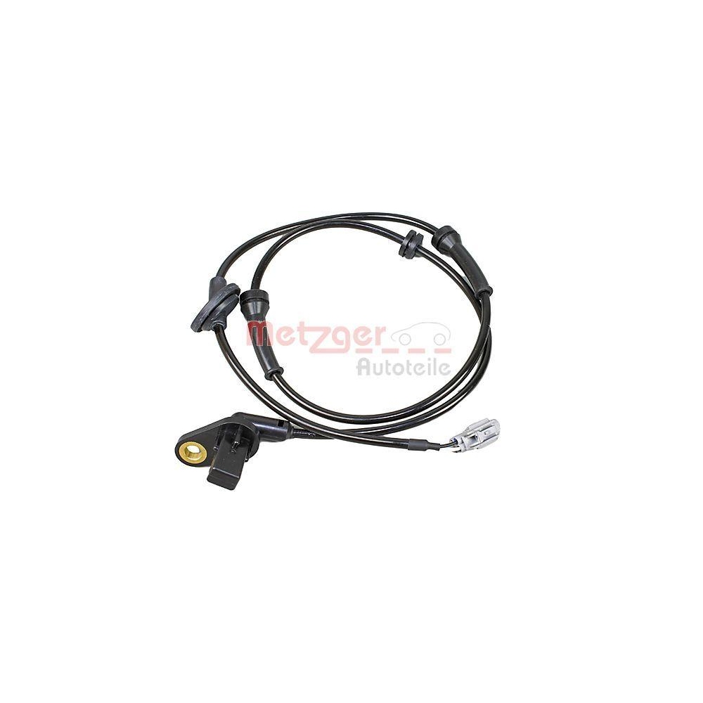 Sensor, Raddrehzahl METZGER 09001090 für NISSAN, Vorderachse rechts