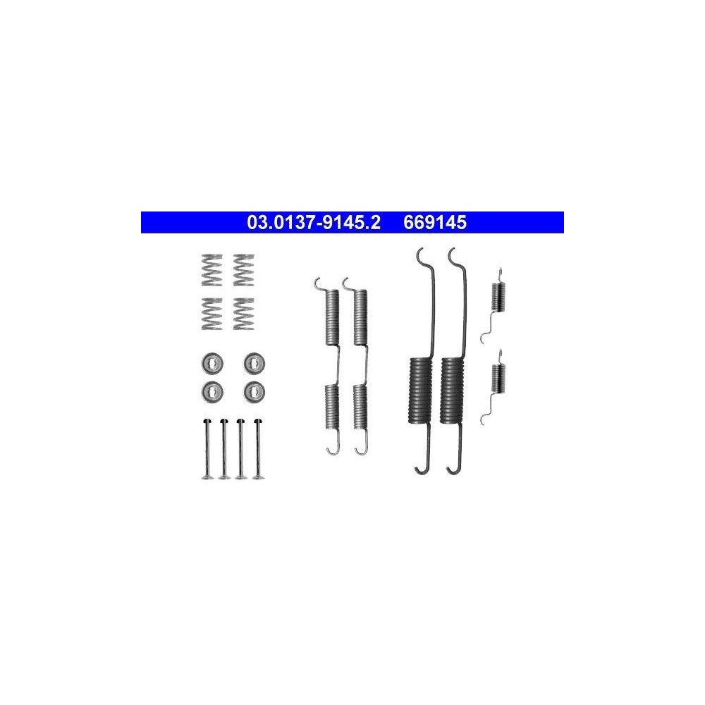 Zubehörsatz, Bremsbacken ATE 03.0137-9145.2 für MERCEDES-BENZ, Hinterachse