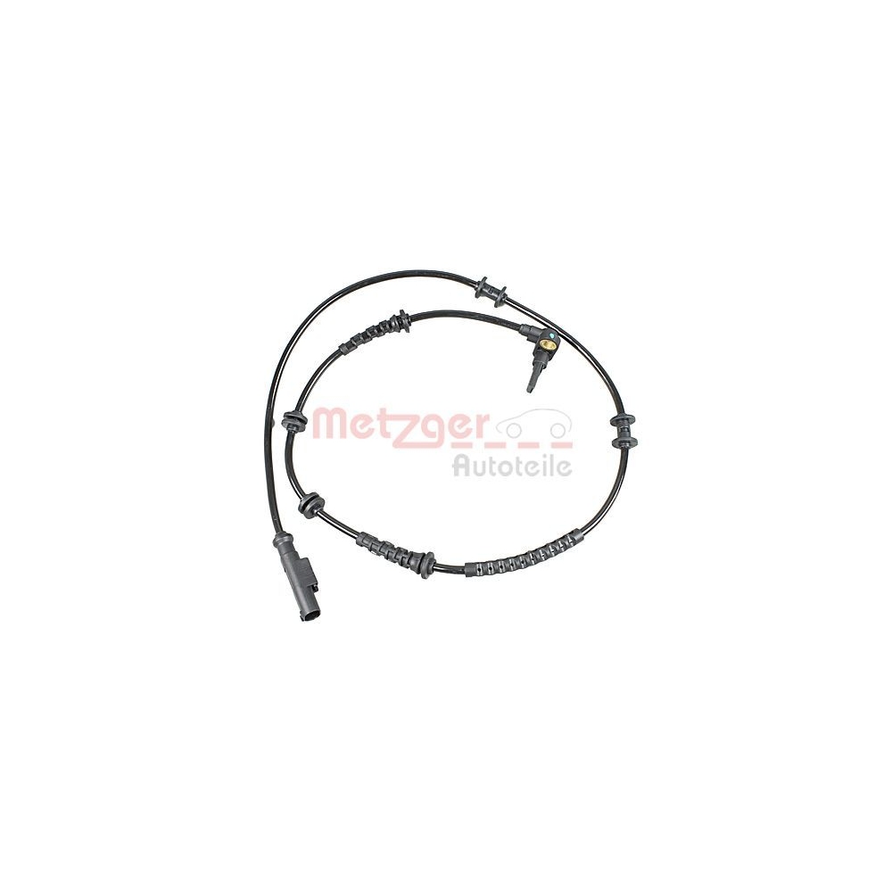 Sensor, Raddrehzahl METZGER 09001193 für FIAT, Vorderachse