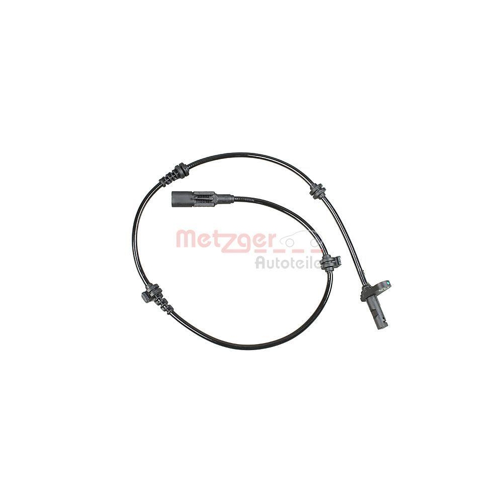 Sensor, Raddrehzahl METZGER 09001197 für MERCEDES-BENZ, Vorderachse