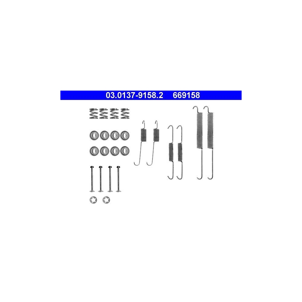 Zubehörsatz, Bremsbacken ATE 03.0137-9158.2 für CITROËN PEUGEOT RENAULT