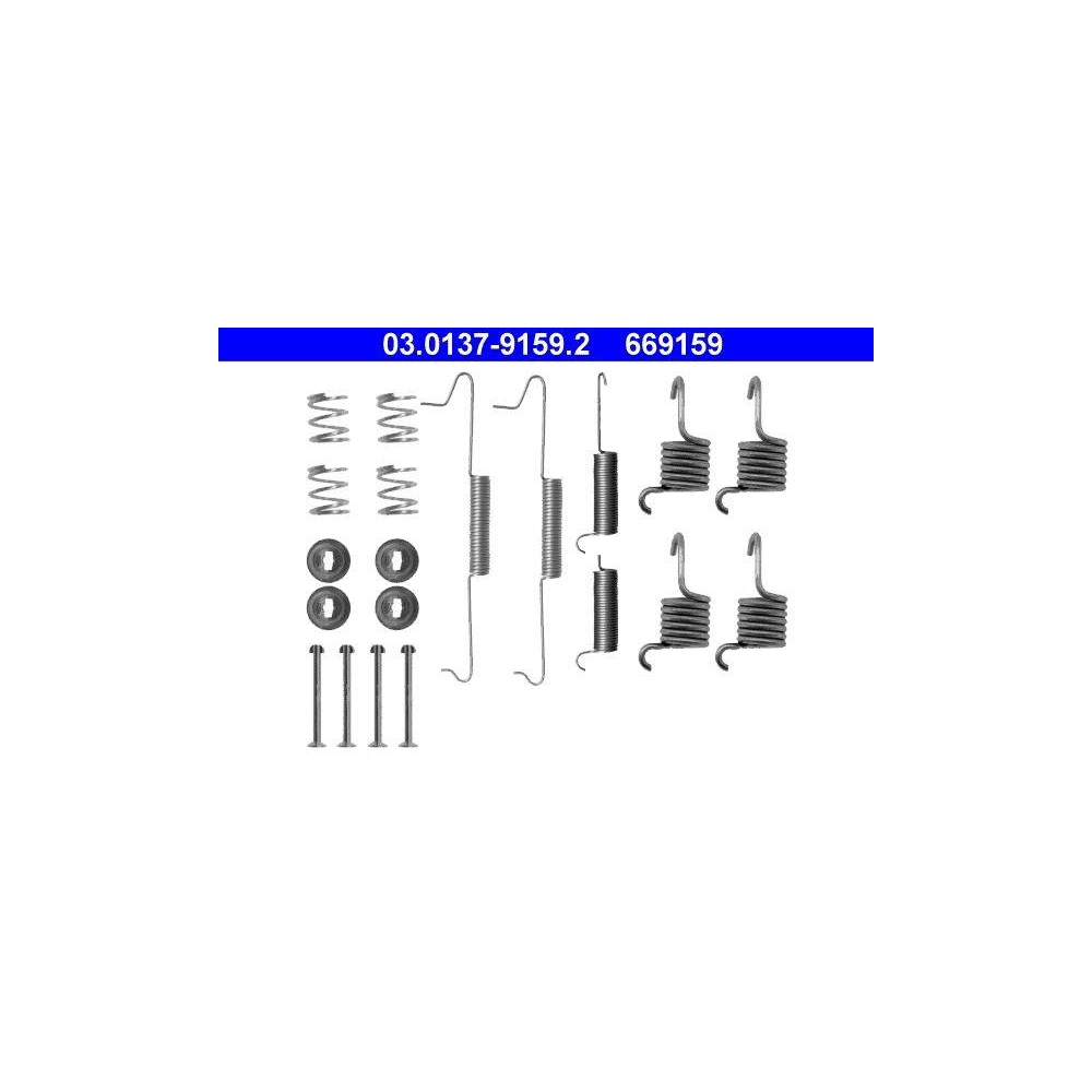 Zubehörsatz, Bremsbacken ATE 03.0137-9159.2 für, Hinterachse