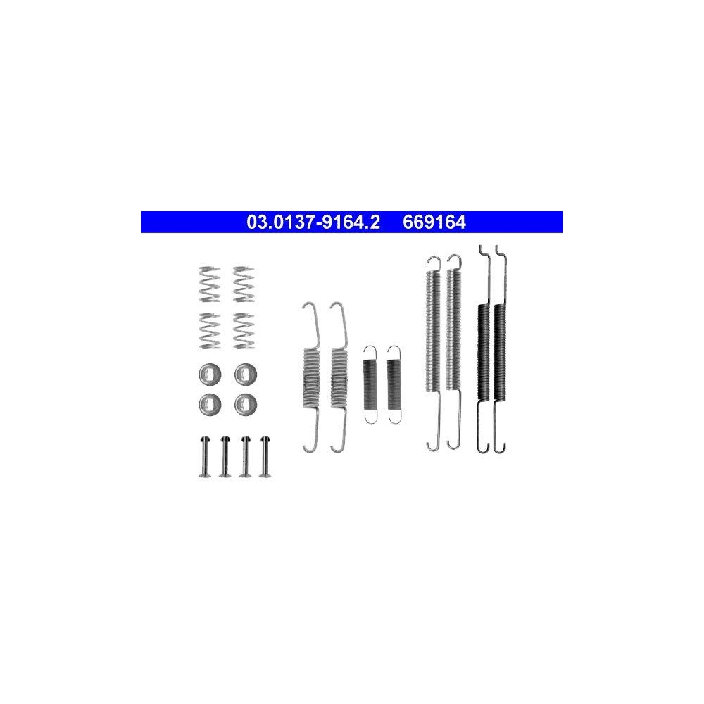 Zubehörsatz, Bremsbacken ATE 03.0137-9164.2 für, Hinterachse