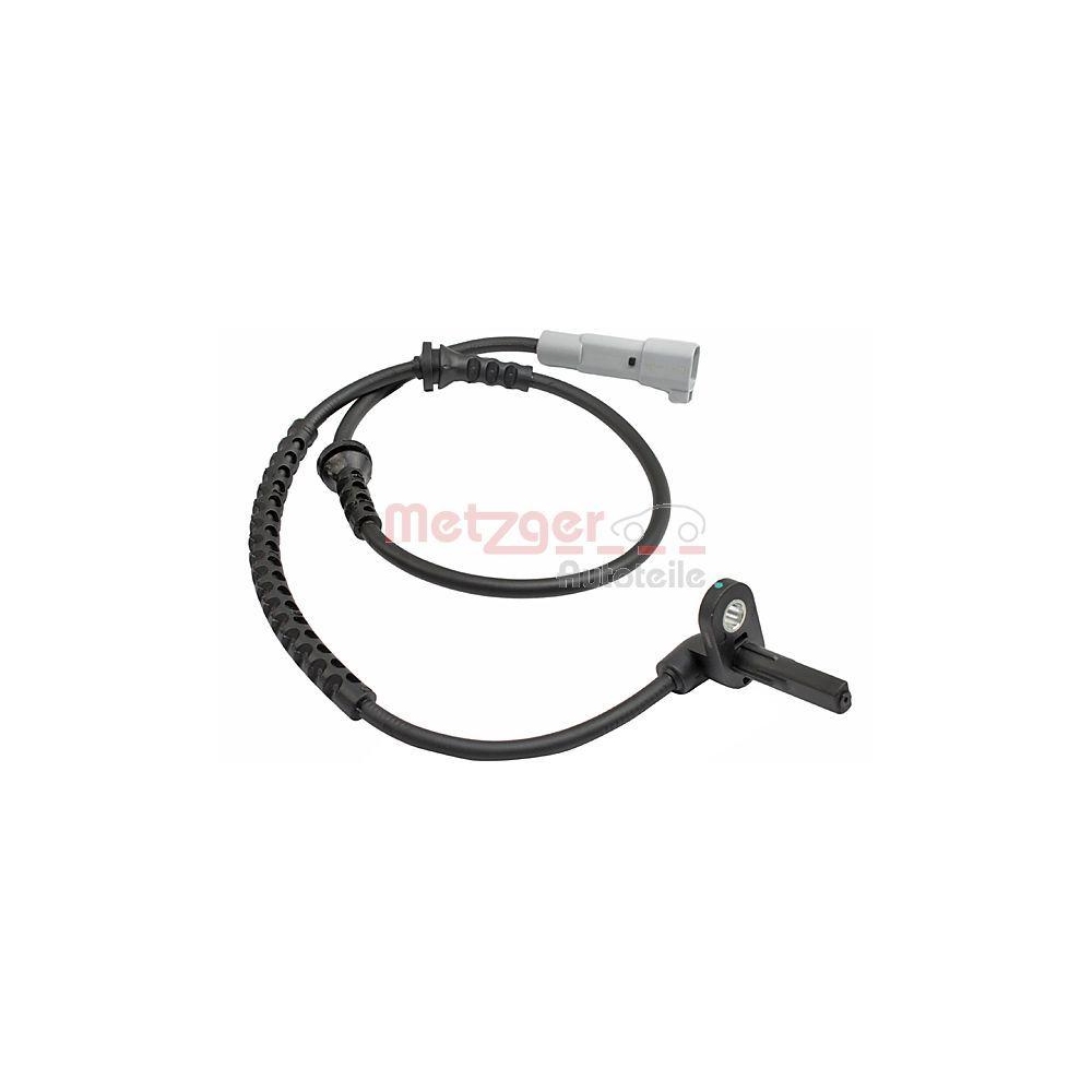 Sensor, Raddrehzahl METZGER 09001201 für OPEL GENERAL MOTORS, Vorderachse