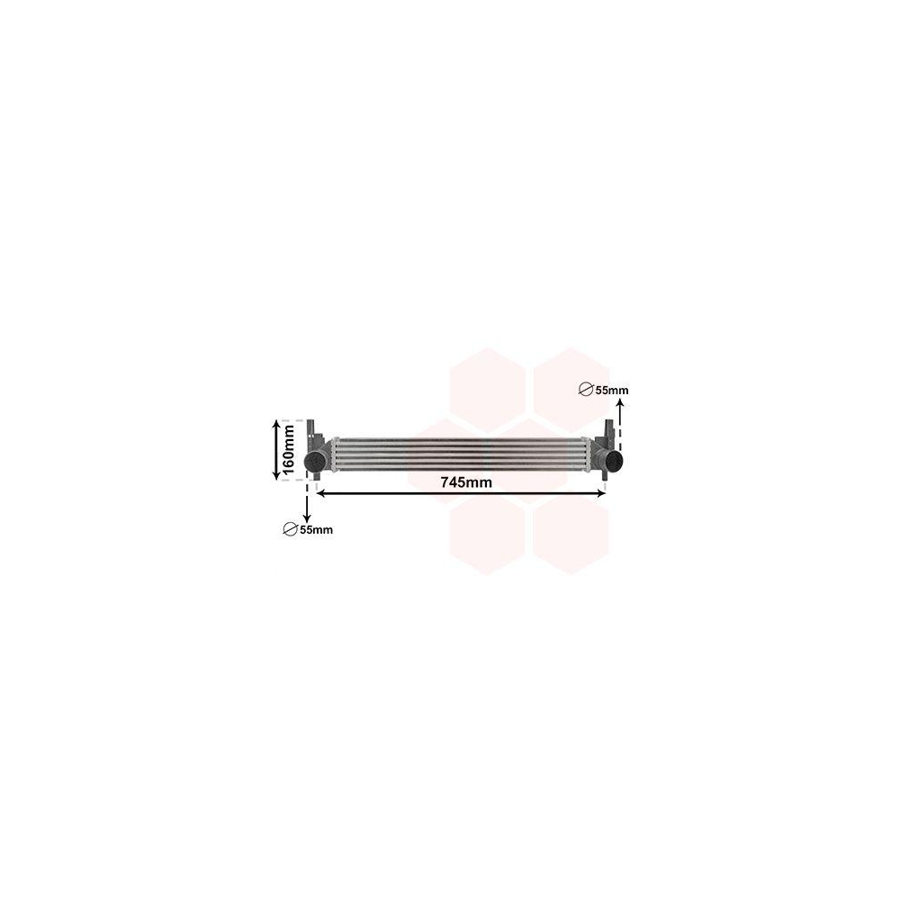 Ladeluftkühler VAN WEZEL 49004039 für SEAT, für Fahrzeuge mit/ohne Klimaanlage