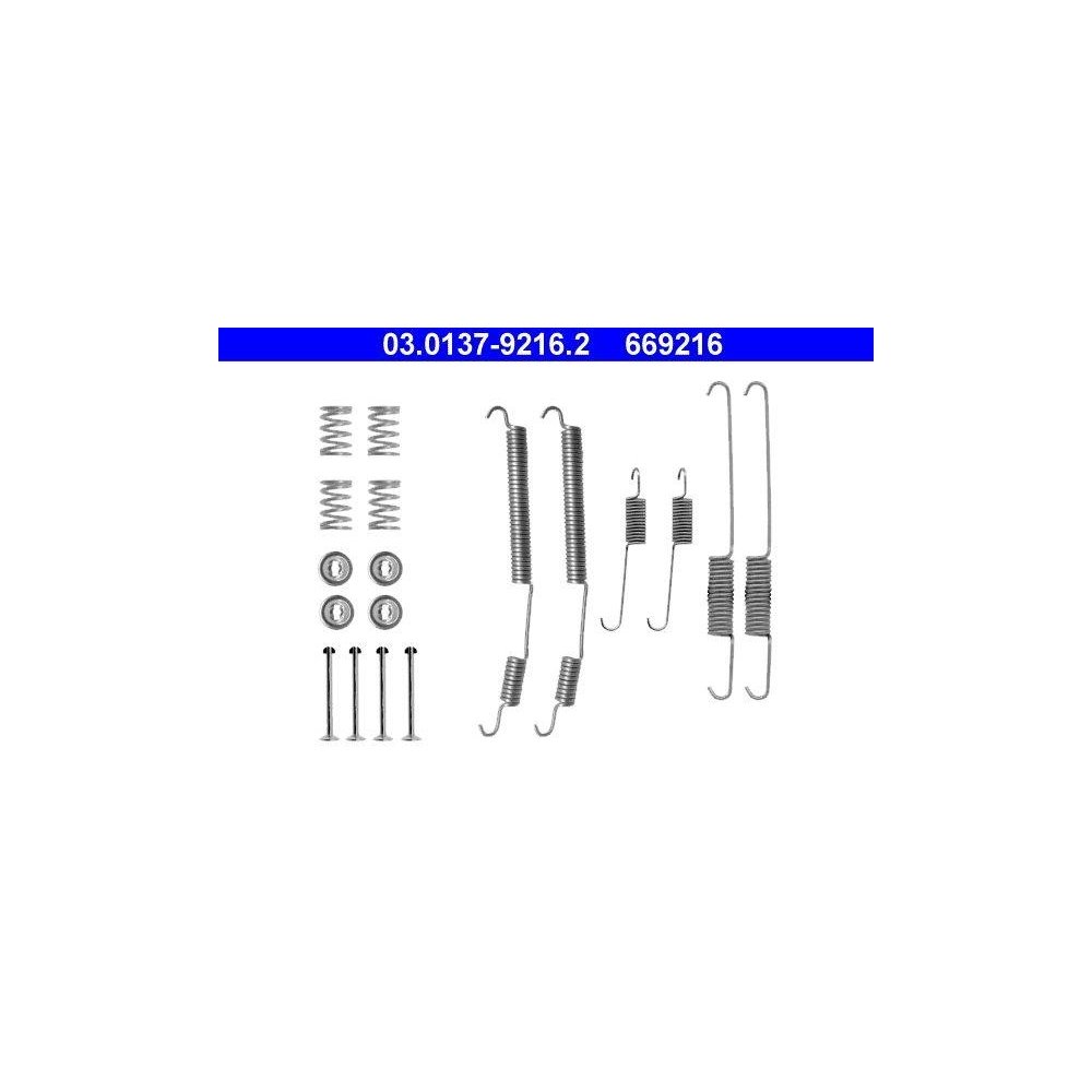 Zubehörsatz, Bremsbacken ATE 03.0137-9216.2 für RENAULT, Hinterachse