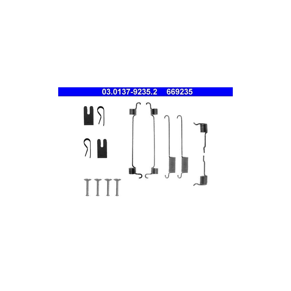 Zubehörsatz, Bremsbacken ATE 03.0137-9235.2 für FORD, Hinterachse