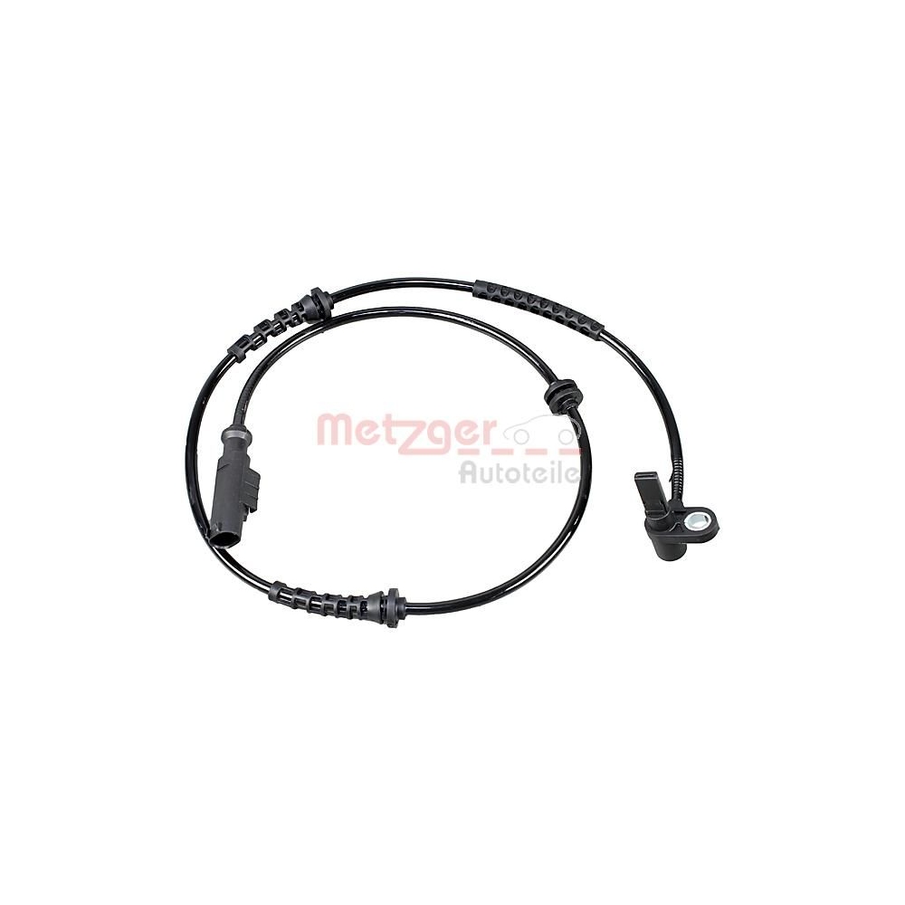 Sensor, Raddrehzahl METZGER 09001213 für FIAT, Vorderachse