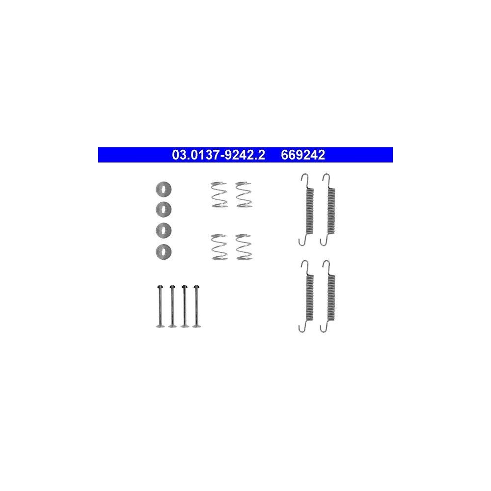 Zubehörsatz, Feststellbremsbacken ATE 03.0137-9242.2 für, Hinterachse