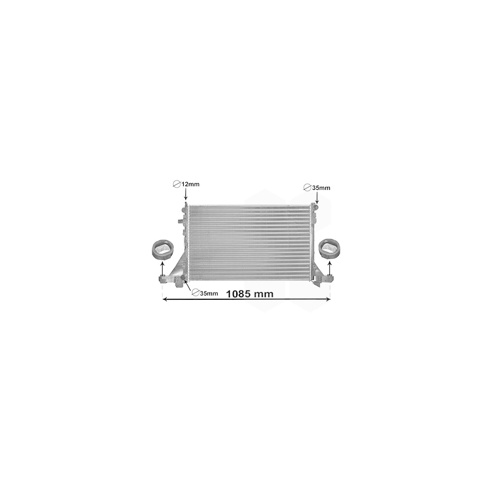 Kühler, Motorkühlung VAN WEZEL 43002560 *** IR PLUS *** für NISSAN OPEL RENAULT