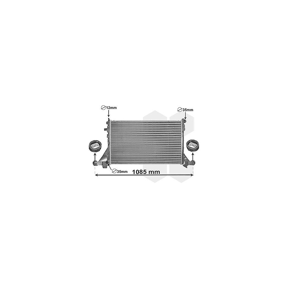 Kühler, Motorkühlung VAN WEZEL 43002560 *** IR PLUS *** für NISSAN OPEL RENAULT